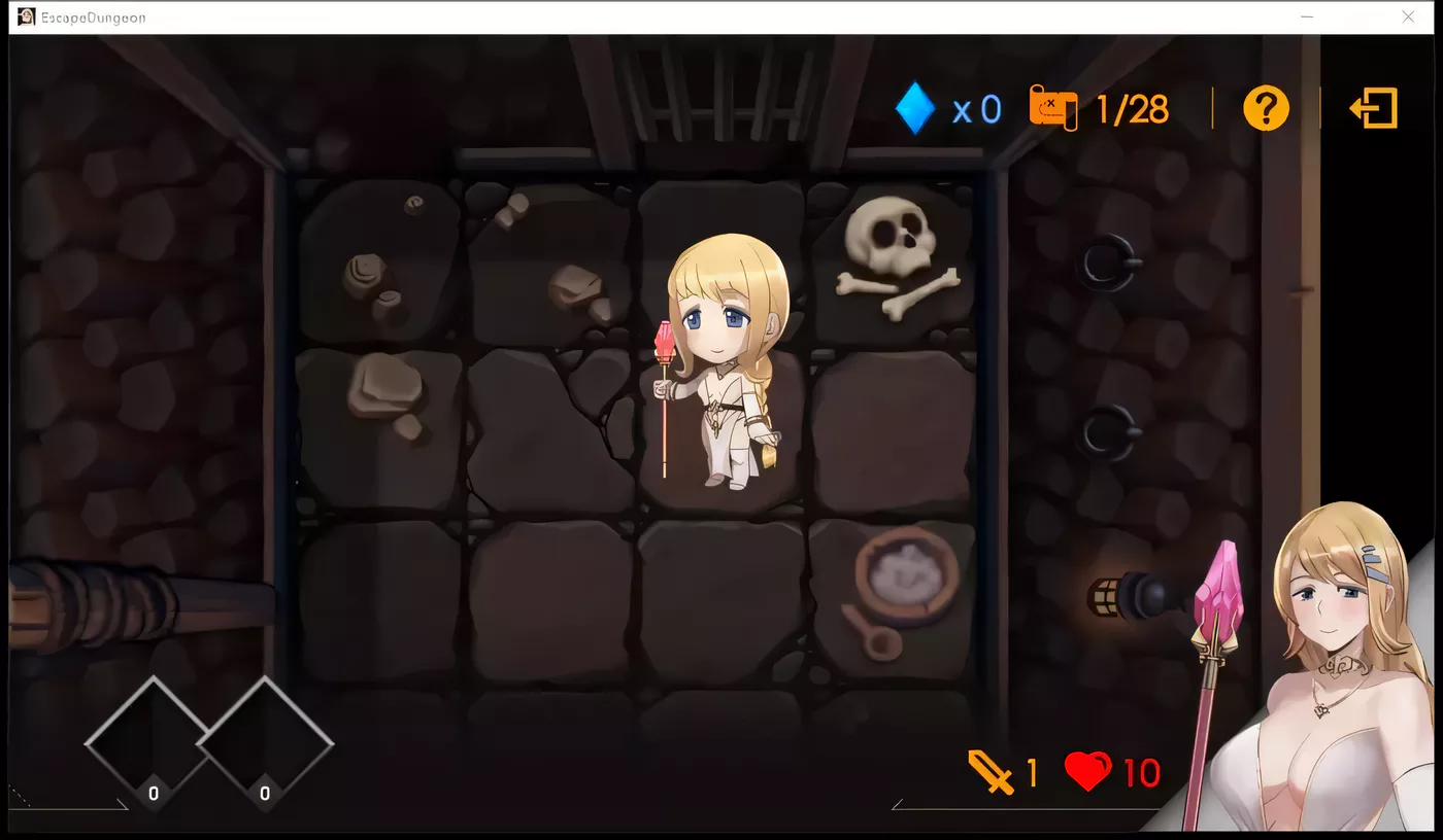 图片[2]-k306 白丝勇者地牢脱出，失败要被怪兽xo[存档]Escape D[0.8G/恶堕RPG/官-11