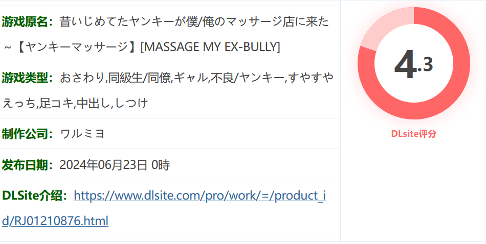 图片[2]-k958  曾经欺负我的不良少女来到我的按摩店 官方中文版 [新作/321.6M]-11