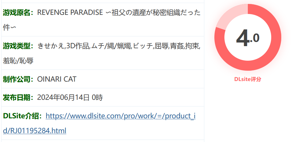 图片[2]-w285  REVENGE PARADISE~祖父的遗产是秘密组织的事项 官方中文版 [更新/2.8G]-11