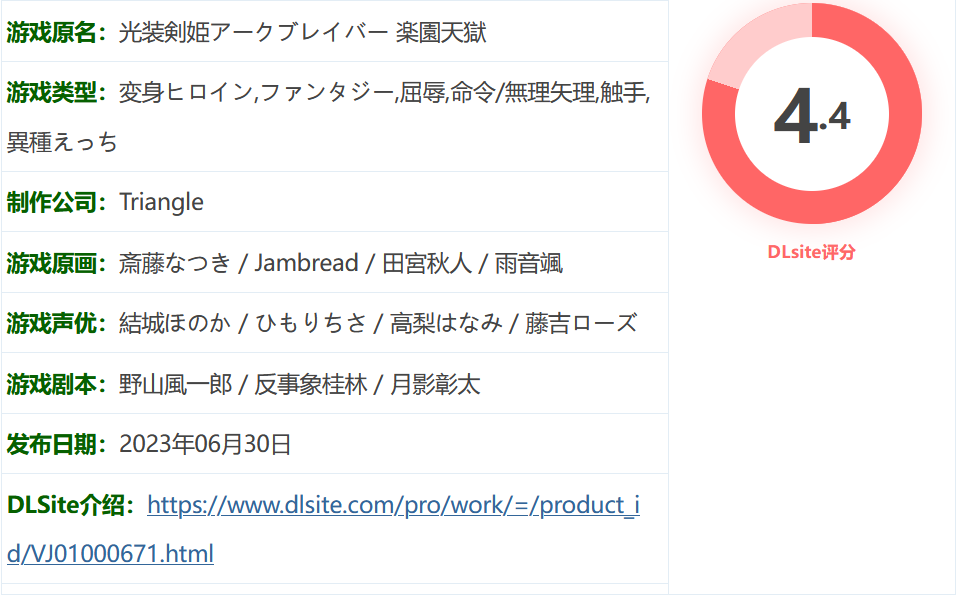 图片[2]-w513 光装剑姬 方舟破坏者 乐园地狱 云翻汉化版 [新作/1.1G]-11