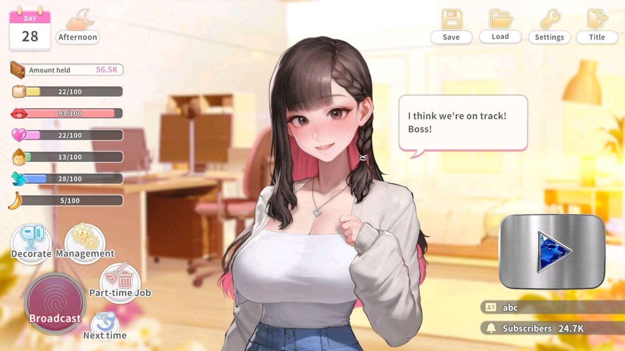 图片[4]-t2153 直播开始！VTuber 训练 Streaming ON! VTuber Training 官方中文步兵版 [新作/700M]-11