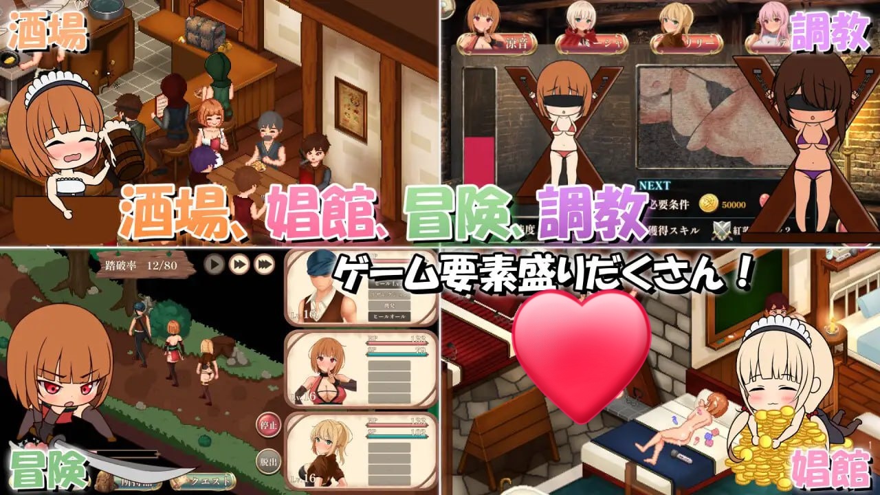 图片[2]-x15216梦幻酒馆与秘密调教 V1.0 机翻汉化[新作/3.6G]-11